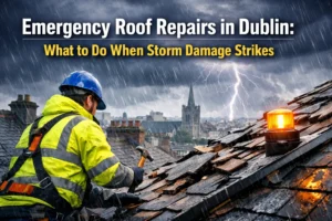 Read more about the article Emergency Roof Repairs in Dublin: What to Do When Storm Damage Strikes
