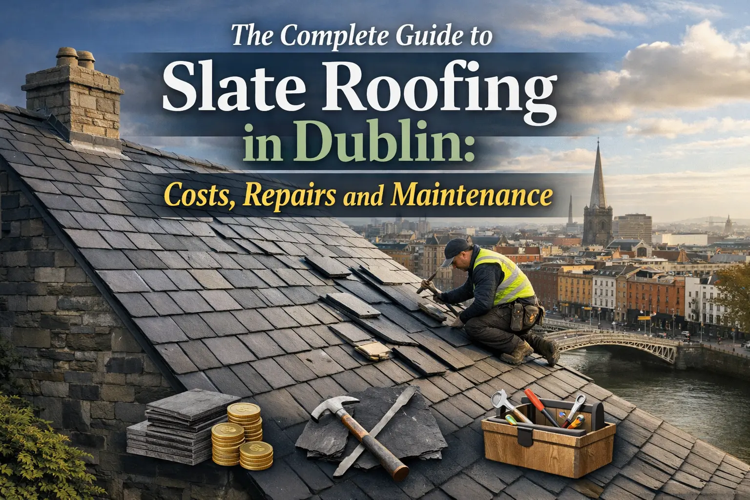 You are currently viewing The Complete Guide to Slate Roofing in Dublin: Costs, Repairs and Maintenance